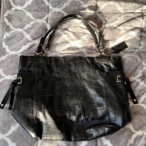 Coach Peyton Embossed Exotic Tote